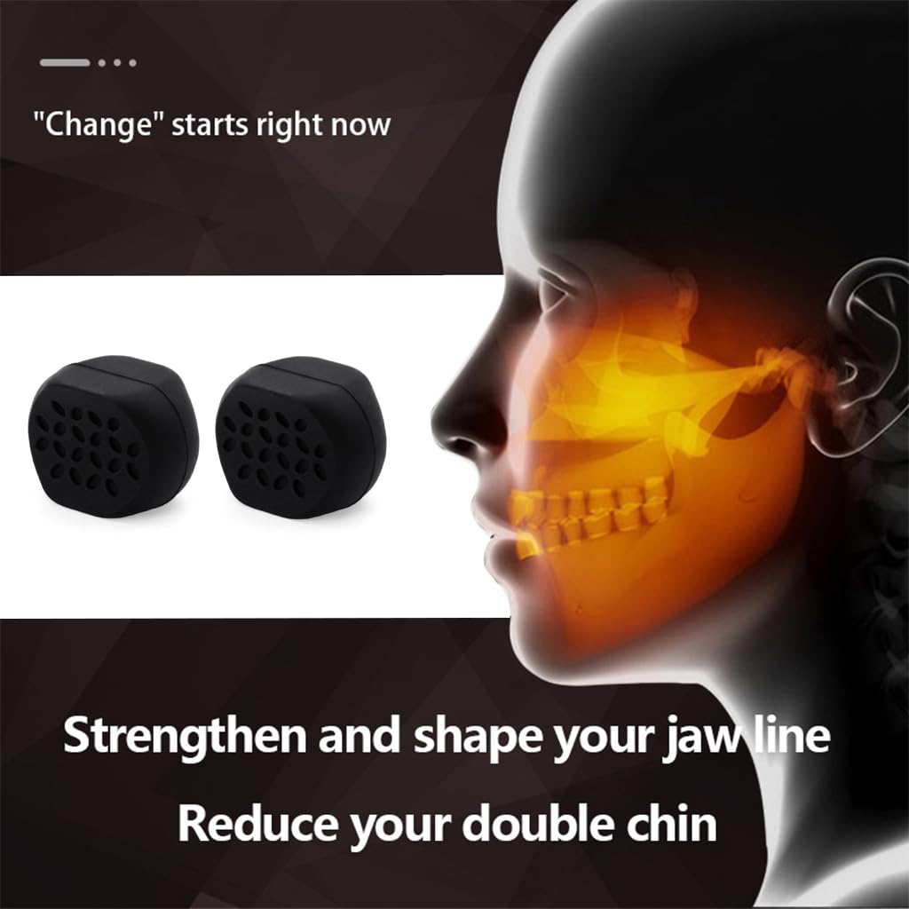 MAYCREATE Jaw Exerciser for Jawline Shaping with 45lbs Resistance | Food‑Grade Silicone Set for Men and Women