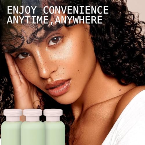 MAYCREATE® 100ml Travel Bottle Kit for Toiletries 9PCS Soft PE Leakproof Empty Squeeze Dispenser for Shampoo Body Lotion With Storage Pouch