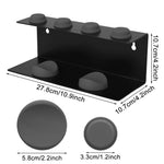 MAYCREATE Curling Iron Holder Attachments for Dyson Multi Styler with Double Layer Storage | Wall Mounted Black Organizer