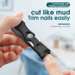 MAYCREATE Nail Cutter for Men with 0.6×3.5 in Travel Size and Rivet Button Control | Stainless Steel Clippers with Leather Cover