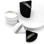 MAYCREATE Makeup Sponge Puff 4pcs for Dry and Wet Use with Butterfly Wing Handle | Hydrophilic Polyurethane Blender