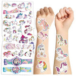 MAYCREATE® 10 Sheet Unicorn Cartoon Stickers Face Stickers Kids Cartoon Tattoo Stickers Unicorn Wrist Watch Stickers Waterproof Unicorn Stickers for Party, Festival, Events, Children's Day