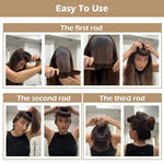 MAYCREATE® 9PCS Heatless Hair Curler, Soft Heatless Curls Satin Velvet Overnight Flexi Blowout Rods with with Hook, No Heat Overnight Sleeping Curling for Hair Styling Tools, Black