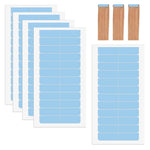MAYCREATE 60 Pieces Tape-in Hair Extensions Adhesive Tabs Hair Extension Tape Tabs 4x0.8cm Double Side Adhesive Tape Sweat-proof Slim Invisible Hair Extension Tape Tabs