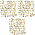 MAYCREATE® Metal 300PCS Gold Alloy Charms For Jewellery Making Pendants Bulk Antique Mixed Diy Necklace Bracelets Kit For Jewelry And Crafting Supplies