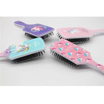 MAYCREATE Hair Brush, Pink Unicorn Hair Brush with Ball-tipped Nylon Bristle & Air Cushion Anti Static No Frizz Comb for Women Girls Thick Wet Damaged Curly Long Hair Volume Massage, Detangler Brush