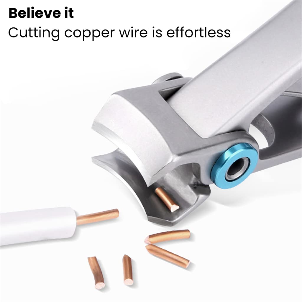 MAYCREATE Nail Clipper for Thick Nails with 15mm Wide Jaw and 3.54in Lever | Stainless Steel
