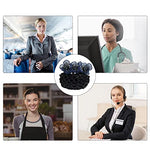 MAYCREATE® Hair Snood Net Flower Bun Accessories for Women Clip Mesh Maker Knit Cover Hairnet for Daily Work Dancer Nurse 2 PCS