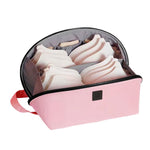 MAYCREATE Bra Organizer Bag for Travel featuring Multi Compartment Design and Waterproof Polyester