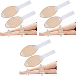 MAYCREATE Castor Oil Pack Wrap for Knee with Adjustable Elastic Strap | 6PCS Reusable Cotton Pads