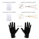 MAYCREATE 84pcs Body Septum Piercing Kit Belly Piercing Kit Professional Stainless Steel for All Piercings Nose Tongue Lip Ear Eyebrow Cartilage Piercing Jewelry Piercing Needles Clamps Kits
