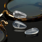 MAYCREATE Eyeglasses Nosepad Repairing Kit, 35pcs Silicone Nosepad,with 3 in 1 Screwdriver,Screws Tweezers, Antiskid Earhook, Glasses Cloth,Grid Box Storage Organizer (5 shape)