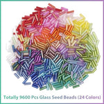 MAYCREATE® SANNIDHI Beads for Jewellery Making Kit, 150g/Box Metallic Plated Beads for Craft DIY Set Spacer Beads for Bracelet Necklace Jewelry - 8 Styles, 3 Colors (Gold/Sliver/Rose Gold)
