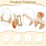 MAYCREATE Face Wash Hair Bands for Women with Coral Velvet Wristbands and Bow Headband | 5pcs Skincare Set