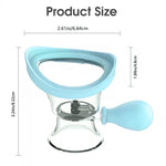 MAYCREATE Travel Silicone Eye Cleaning Cup with Air Valve More Efficient Eye Rinse & Eye Wash Cup