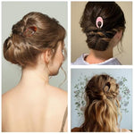 MAYCREATE® 3pcs Large Hair Pins for Women, 4.72 in Easy Twisted Half-Updo, Hair Bun Accessories for Women Girls Twisted Crown Braid