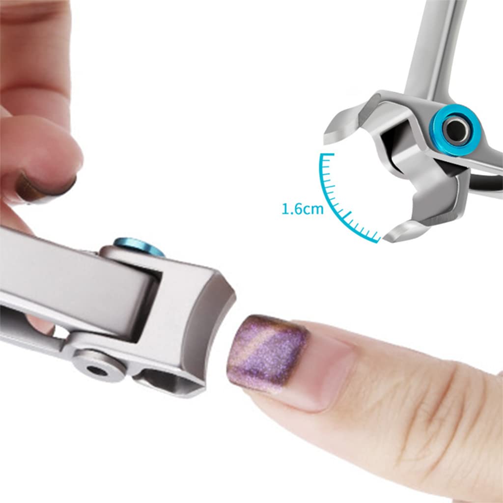 MAYCREATE Nail Clipper for Thick Nails with 15mm Wide Jaw and 3.54in Lever | Stainless Steel
