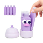 MAYCREATE Travel Bottles Set for Toiletries with Leak Proof Flip Up Lids and Modular 60ml Design | Silicone Containers for Shampoo and Lotion