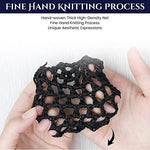 MAYCREATE® Hair Snood Net Flower Bun Accessories for Women Clip Mesh Maker Knit Cover Hairnet for Daily Work Dancer Nurse 2 PCS