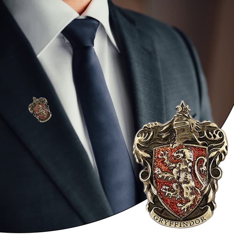 MAYCREATE Cosplay Gryffindor Badge Made with Zinc Alloy Brooch for Halloween Costume Accessory,Boy & Girl,Kids Gift Toy