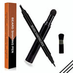 MAYCREATE Beard Pencil for Styling with Dual Tip 2 in 1 Filler Powder | Waterproof for Men