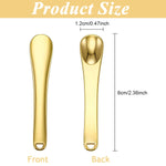 MAYCREATE 3Pcs Skincare Spatula Spoon Mini Metal Cosmetic Face Mask Reusable Spoon Makeup Beauty Spoons For Facial Cosmetic For Face Mask Cream Eye Cream Lotions Moisturizers