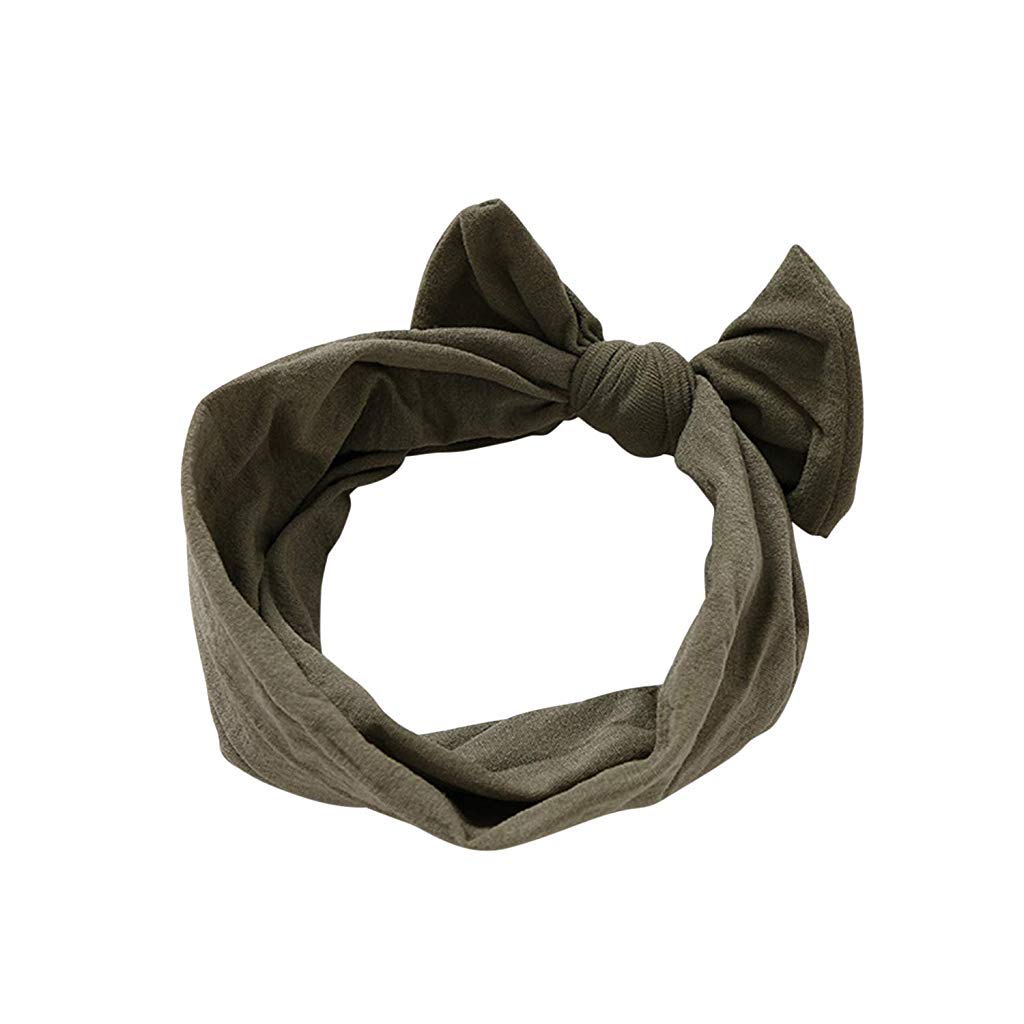 MAYCREATE 6 piece Baby Nylon Headbands,Turban Knotted Girls Hairband Super Soft and Stretchy Hair Wrap for Newborn Toddle Childrens Girls 123456 year old