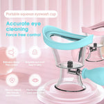 MAYCREATE Travel Eye Cleaning Cup with Air Valve and Silicone Frame 8.22×6.64cm | Efficient Rinse