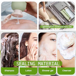 MAYCREATE® 100ml Travel Bottle Kit for Toiletries 9PCS Soft PE Leakproof Empty Squeeze Dispenser for Shampoo Body Lotion With Storage Pouch