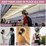 MAYCREATE® 2pcs Hair Bun Accessories for Women, Flower Hair Snood Net, Stylish Pearl Mesh Bun Maker for Hair, Hair Bun Cover Hairnet for Daily, Work, Dancer