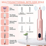 MAYCREATE® Cordless Nail Drill Machine with Bit Kit Professional Adjustable for Gel Extension Salon Electric Manicure Pedicure 3 PCS