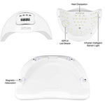 MAYCREATE® LED UV Nail Polish Dryer Machine,150W Professional Polish Nail Dryer Light with 5 Timer Setting, Automatic Sensor Nail Curing Nail Art Lamp Manicure Pedicure Tool