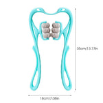 MAYCREATE Neck Massager, 6 Neck Massager Rollers for Pain Relief Manual Roller Massager for Neck, Relaxology Neck Massager Relieve Neck Soreness Muscle Pain