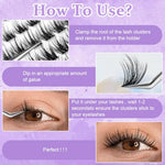 MAYCREATE 160PCS Eyelash Clusters Lash Kit, Lash Clusters Eyelash Extensions Individual Lashes Wispy 11-13mm Mixed Eyelash Clusters D Curl DIY Lash Extension at Home for Beginners