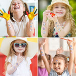 MAYCREATE 10 Sheet Tattoo Sticker for Kids Glittering Tattoo Sticker, Cartoon Unicorn Theme Sticker Waterproof Temporary Tattoos for Birthday Parties, Group Activities, Cartoon Tattoo Sticker Multi