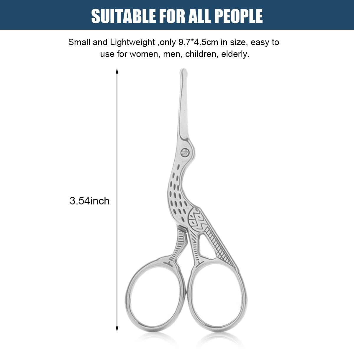MAYCREATE Nose Trimmer for Men with Sharp Blade and Safe Blunt Tips | 9.7×4.5 cm Stainless Steel Scissors Kit