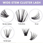 MAYCREATE® False Eyelash Extensions Kit DIY 160pcs Eye Lashes Clusters 11-12-13mm Mixed Natural Curl False Eyelashes for Women Girls Home Use Wispy Lash X 3
