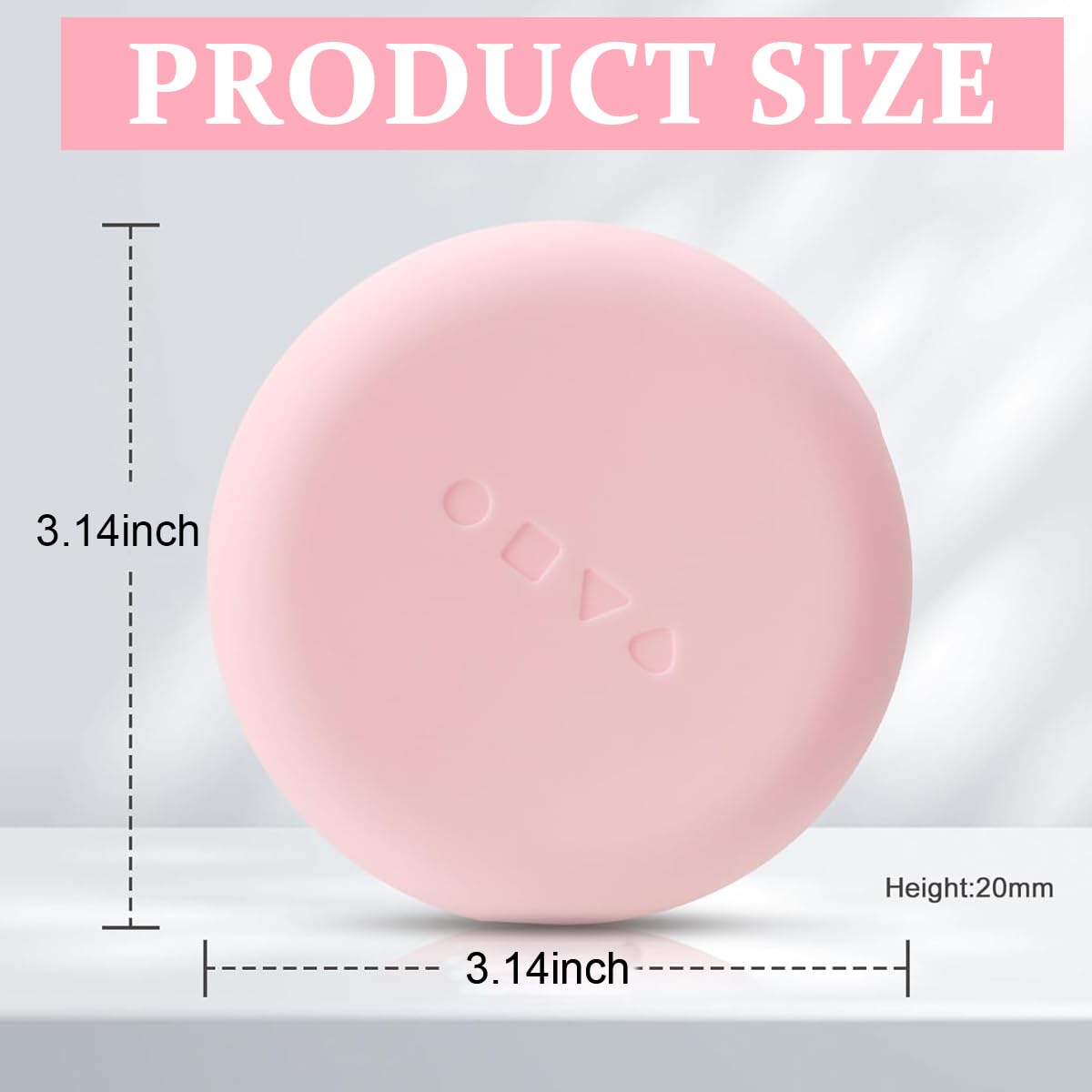 MAYCREATE Silicone Makeup Sponge Puff Holder, Travel Powder Puff Case Organizer, Soft & Durable Beauty Blender Storage - Pink