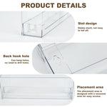 MAYCREATE Wall Mount Nail Polish Organizer for Makeup and Beauty Storage featuring 3 Tiers Clear Acrylic Design | No Drill Space Saver