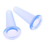 MAYCREATE 4pcs Silicone Vacuum Cupping Cups Massage Set with Bag Face Body Cups for Wrinkle Reducer,Collagen Stimulator,Pain Relief For Women Men