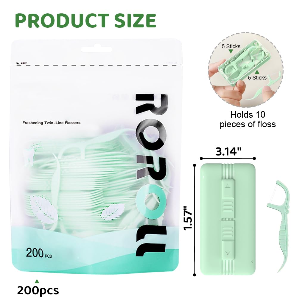 MAYCREATE Travel Floss Picks Case