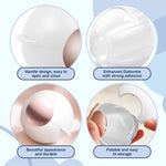 MAYCREATE Washable Reusable Lint Roller Ball, Portable Gel Lint Roller for Pet Hair Remover Tool, Washable Lint Roller Fur Lint Remover for Clothes, Furniture, Carpet, Bed, Sofa, White