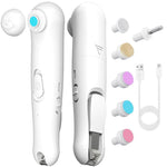 MAYCREATE Electric Nail Cutter for Baby with 6 Attachments and LED Light | USB Rechargeable