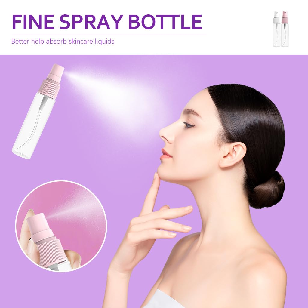 MAYCREATE Travel Bottle Kit for Toiletries with 48 pcs 60 and 90 ml leakproof silicone bottles | TSA compliant reusable set