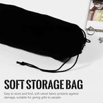 MAYCREATE 3 in 1 Back Scratcher with Interchangeable Heads and Telescoping Metal Handle | 2PCS Black