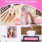 MAYCREATE® 1Roll Self Adhesive Crystal Rhinestone Ribbon Diamond Bling Tape Rhinestones Strips Sticker for Arts Crafts Wedding Birthday Party DIY Event Car Phone Decoration Pink 2 PCS