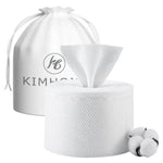 MAYCREATE Disposable Face Towel 50 Count for Cleansing and Makeup Removal | 100% Cotton Quick‑Dry Facial Tissue for Sensitive Skin