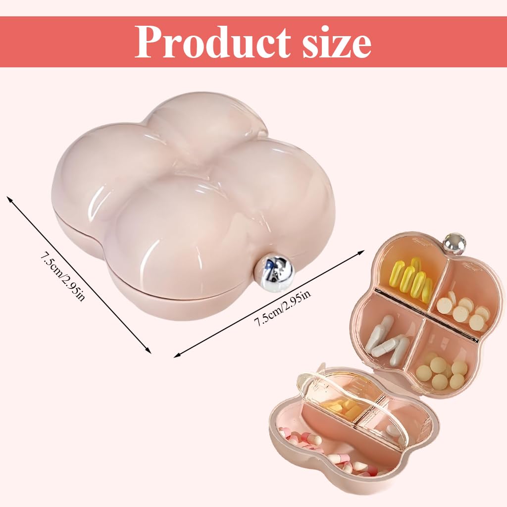 MAYCREATE 1Pc Mini Jewelry Travel Case for Women, Clouded Shaped Earring Box, Trinket Boxes, Portable Small Earrings Box Rings Storage Box for Women Girl Men Small Necklace Rings Earrings, Pink