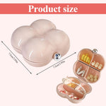 MAYCREATE 1Pc Mini Jewelry Travel Case for Women, Clouded Shaped Earring Box, Trinket Boxes, Portable Small Earrings Box Rings Storage Box for Women Girl Men Small Necklace Rings Earrings, Pink