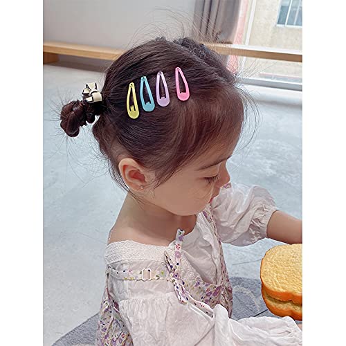 MAYCREATE Hair Clips for Girls featuring 40 Metal Snap Barrettes 2 in Assorted Candy Colors